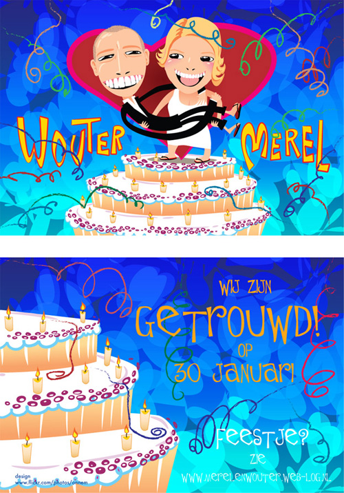 Wouter Merel Trouwkaartje